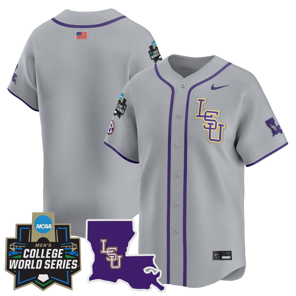 LSU 2025 World Series Vapor Premier Limited Jersey - All Stitched