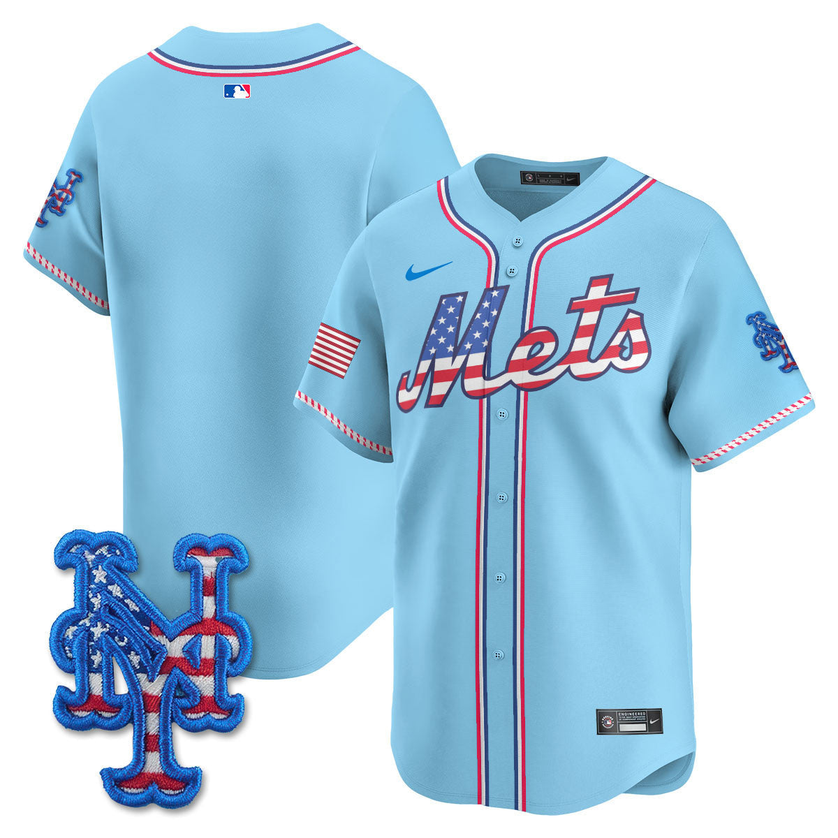 NYM 2025 Fourth of July Men Jersey - All Stitched