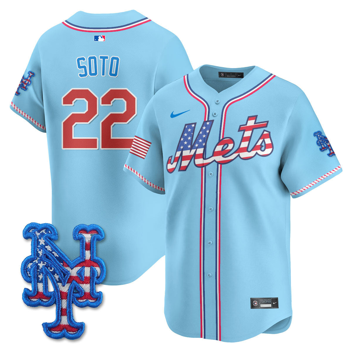 NYM 2025 Fourth of July Men Jersey - All Stitched