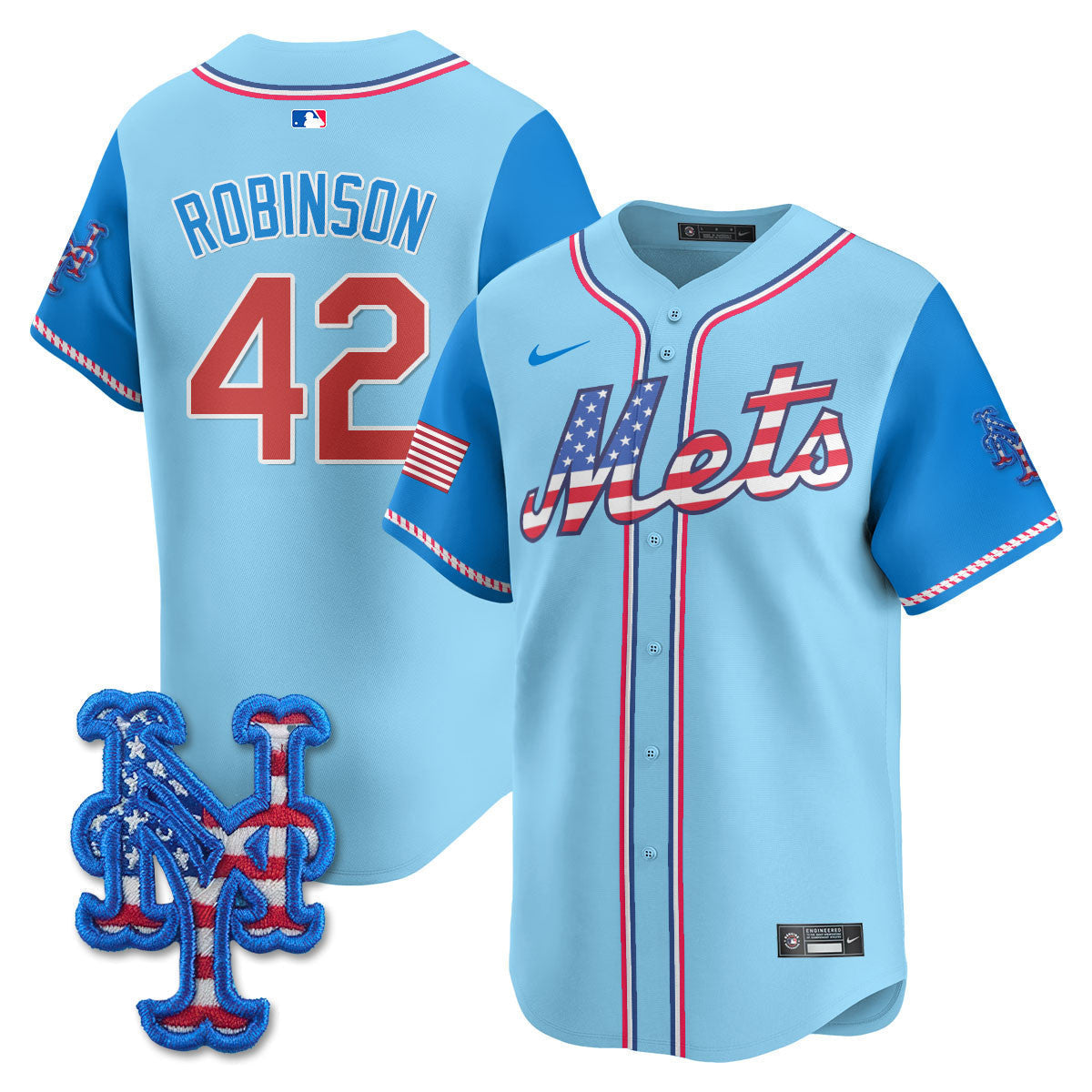 NYM 2025 Fourth of July Men Jersey - All Stitched