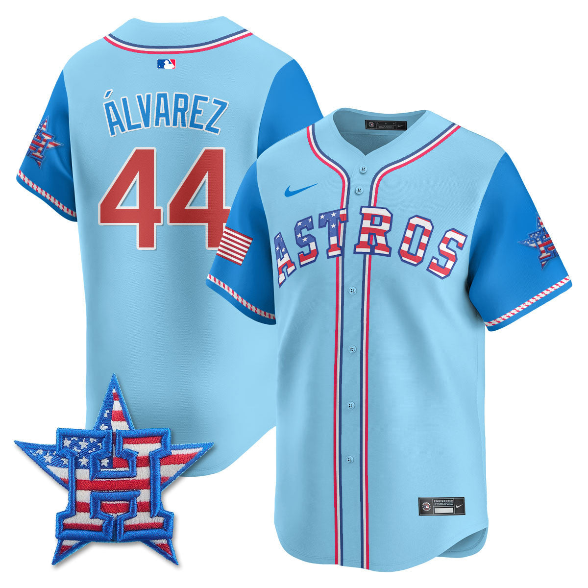 HOU 2025 Fourth of July Men Jersey - All Stitched
