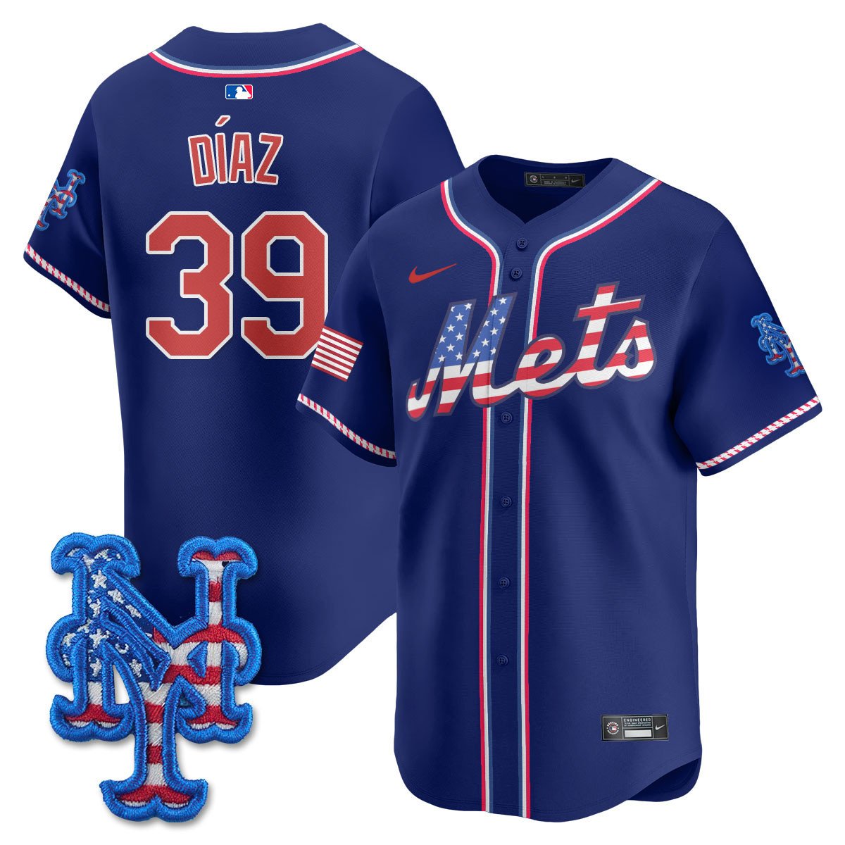 NYM 2025 Fourth of July Jersey - All Stitched