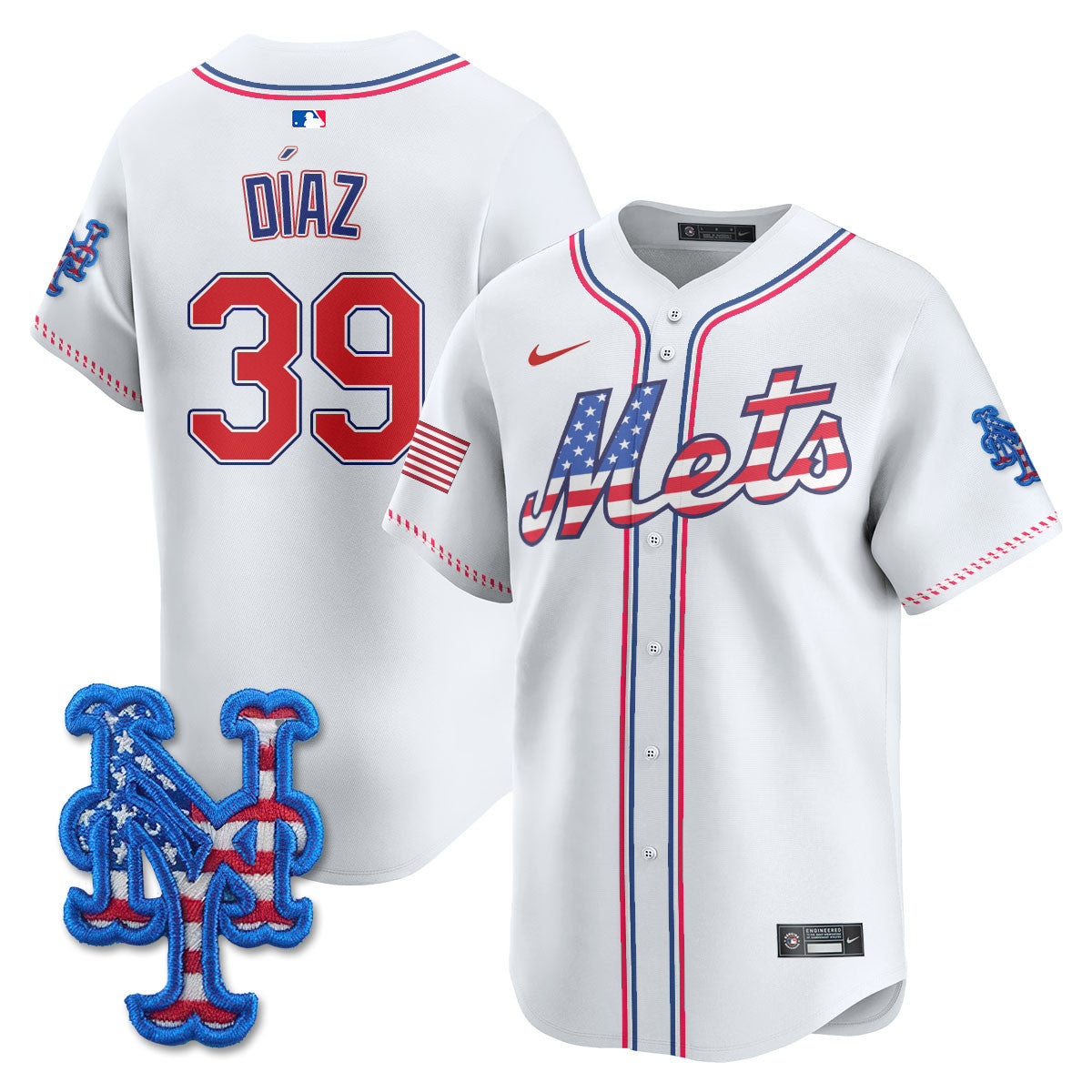 NYM 2025 Fourth of July Jersey - All Stitched