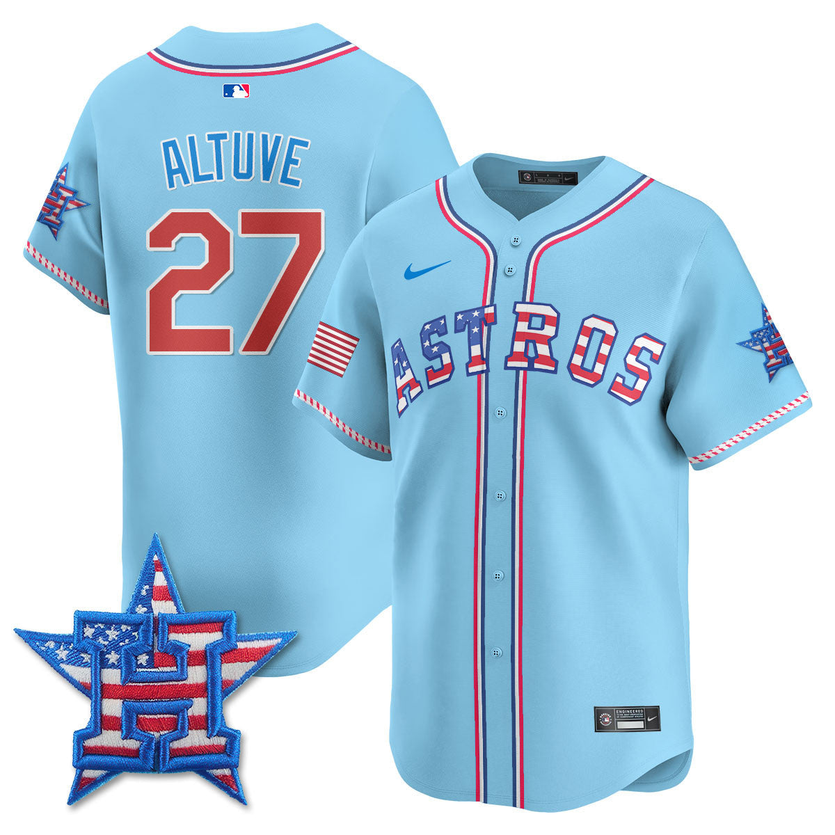 HOU 2025 Fourth of July Men Jersey - All Stitched