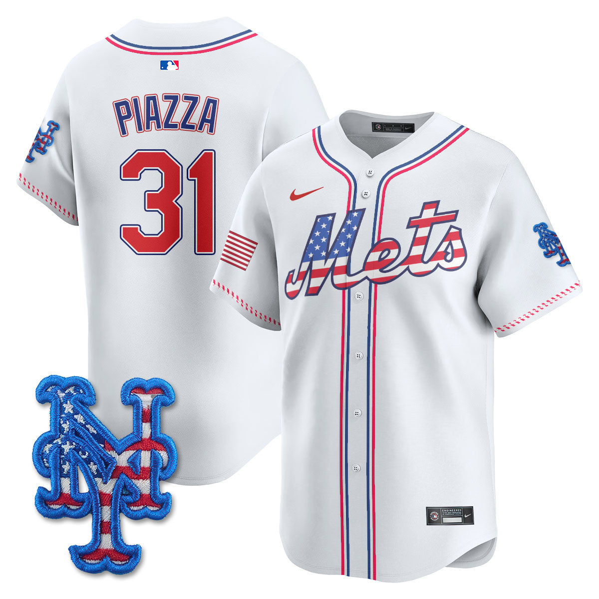 NYM 2025 Fourth of July Jersey - All Stitched