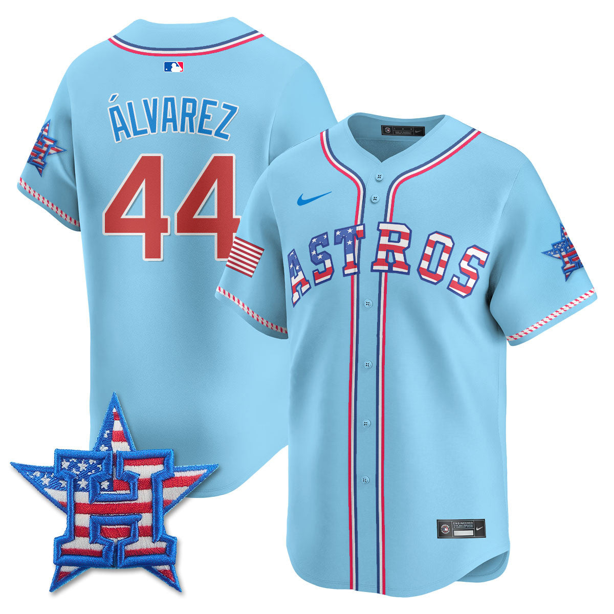 HOU 2025 Fourth of July Men Jersey - All Stitched