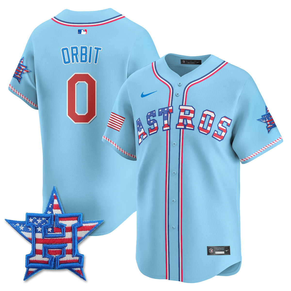HOU 2025 Fourth of July Jersey - All Stitched