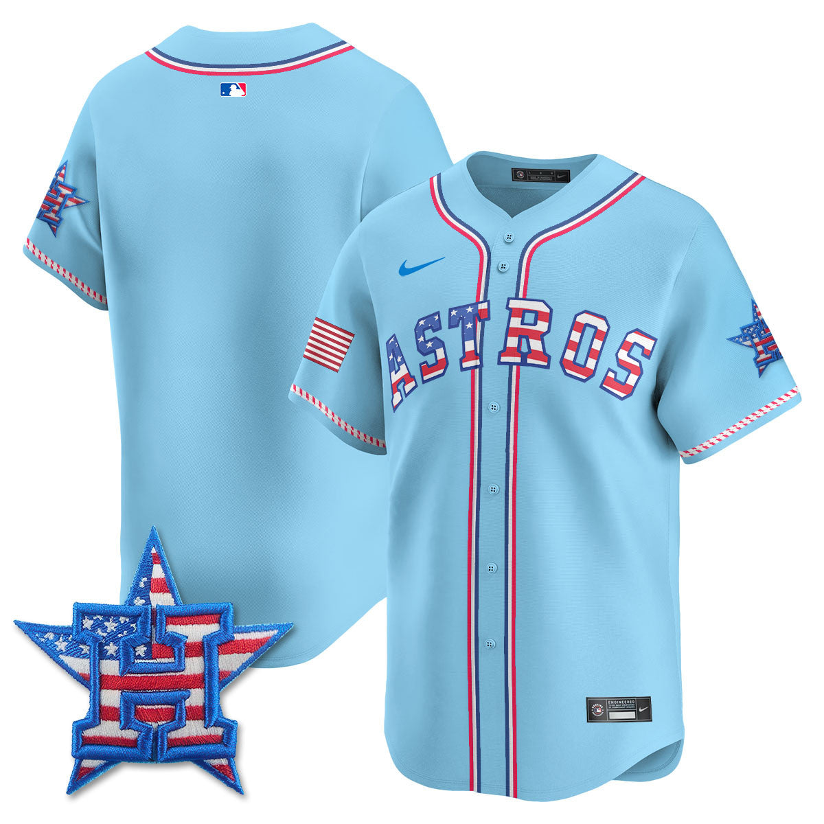 HOU 2025 Fourth of July Jersey - All Stitched