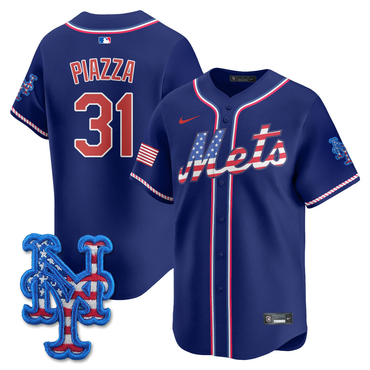 NYM 2025 Fourth of July Men Jersey - All Stitched