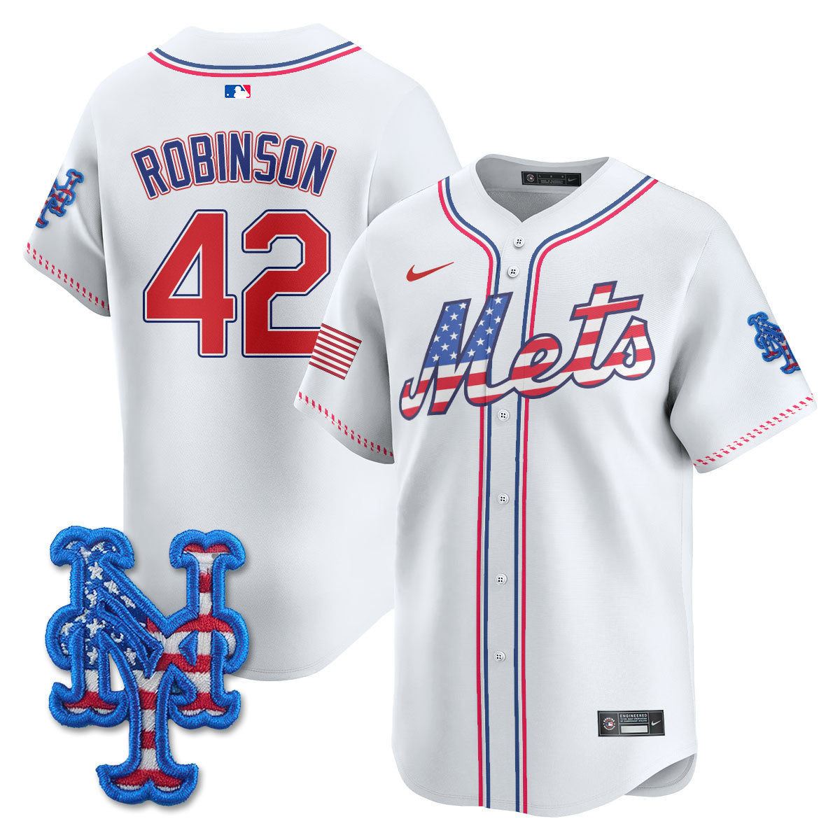 NYM 2025 Fourth of July Jersey - All Stitched