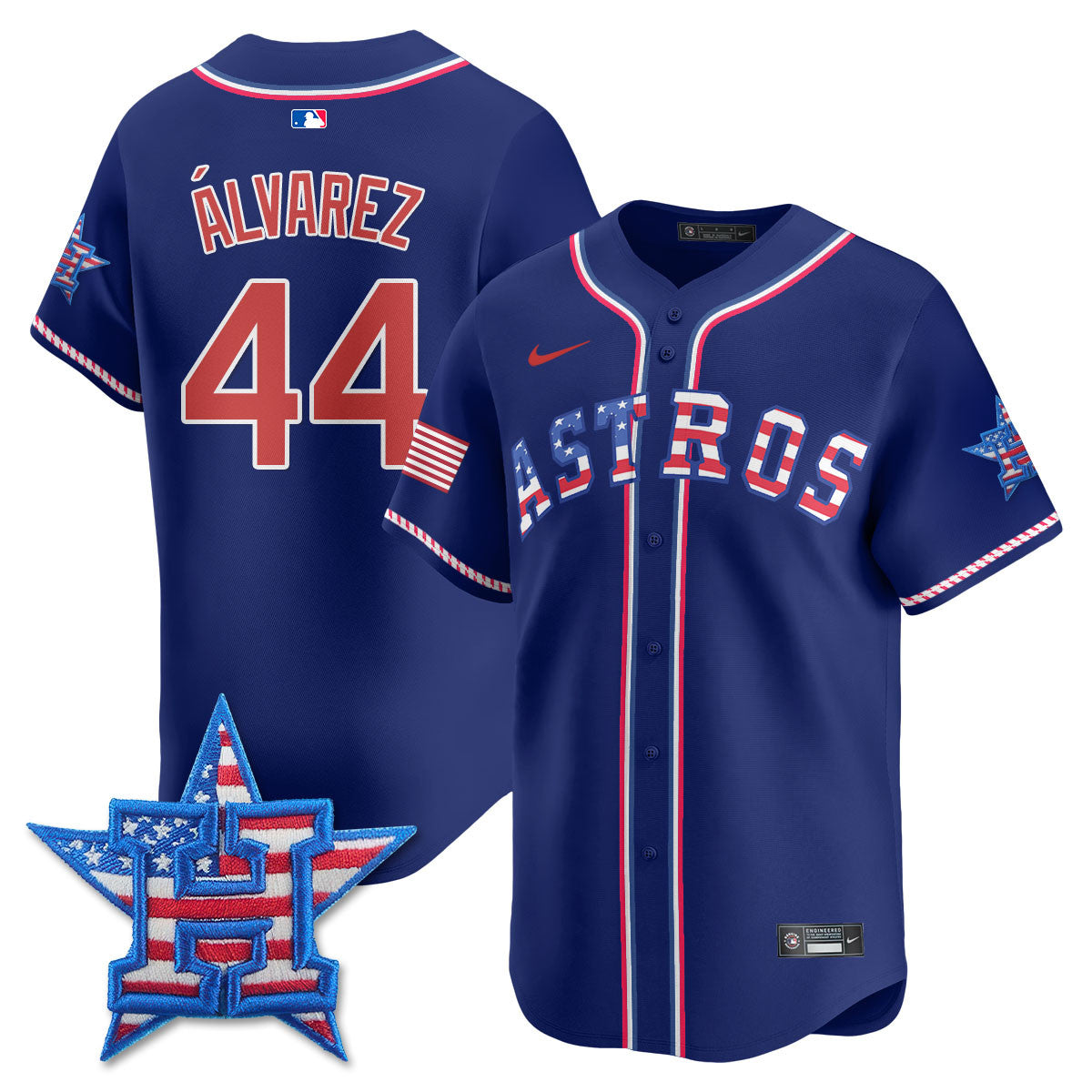 HOU 2025 Fourth of July Jersey - All Stitched