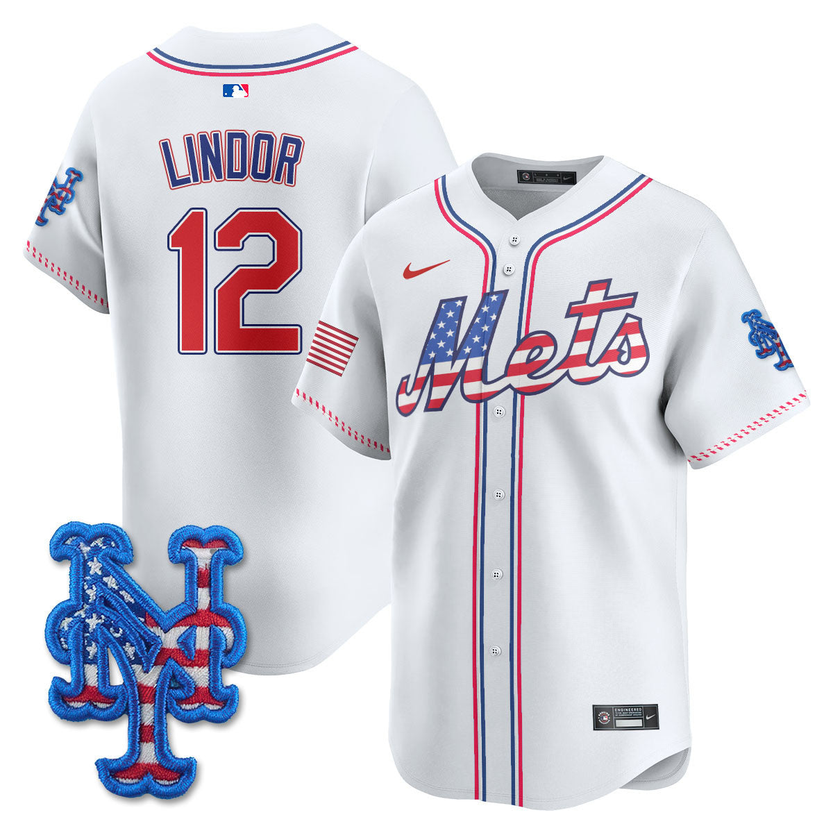 NYM 2025 Fourth of July Jersey - All Stitched