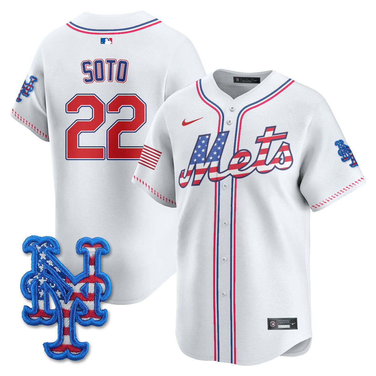 NYM 2025 Fourth of July Jersey - All Stitched