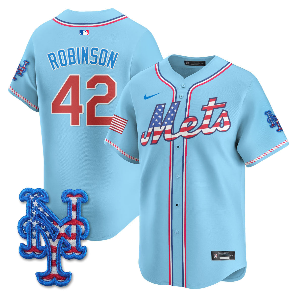 NYM 2025 Fourth of July Men Jersey - All Stitched