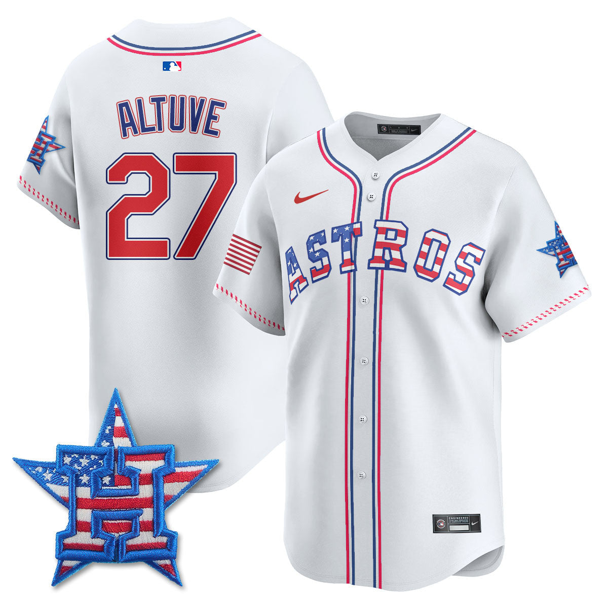 HOU 2025 Fourth of July Jersey - All Stitched