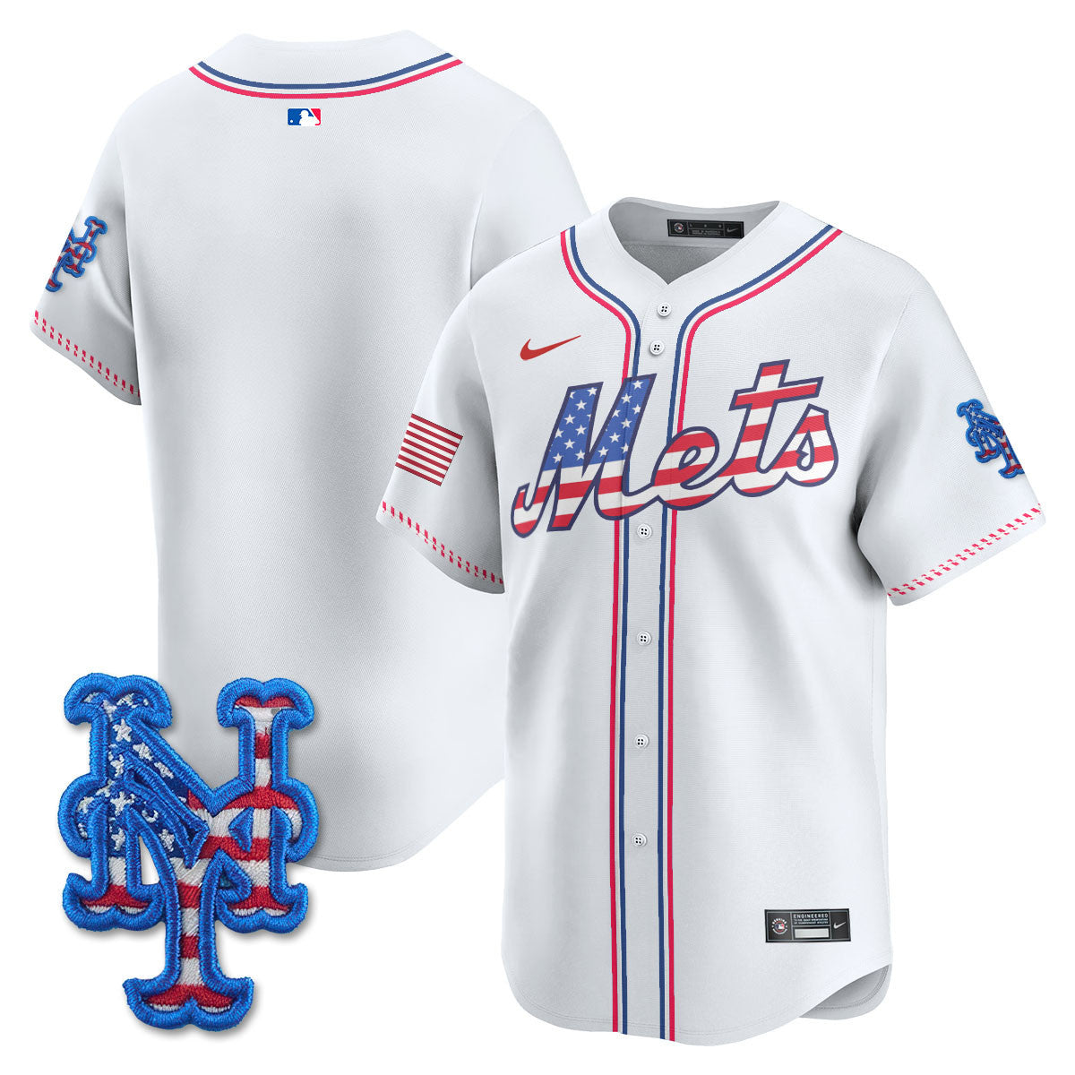 NYM 2025 Fourth of July Jersey - All Stitched