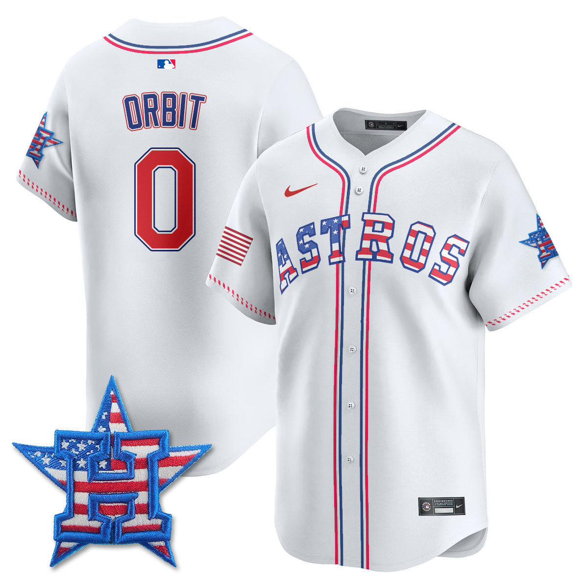 HOU 2025 Fourth of July Jersey - All Stitched