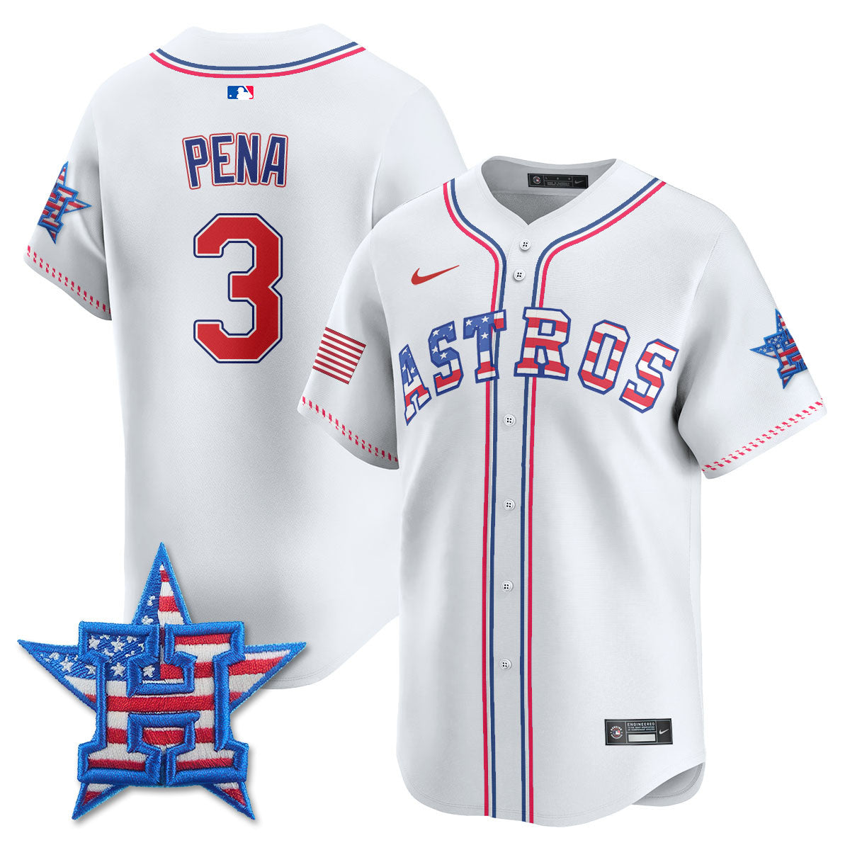 HOU 2025 Fourth of July Jersey - All Stitched