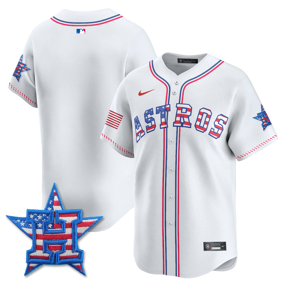 HOU 2025 Fourth of July Jersey - All Stitched
