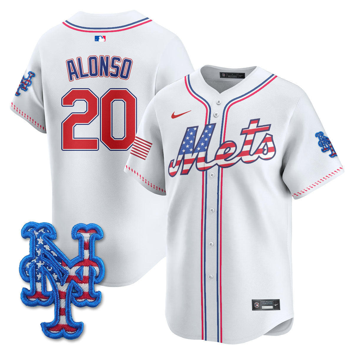 NYM 2025 Fourth of July Jersey - All Stitched