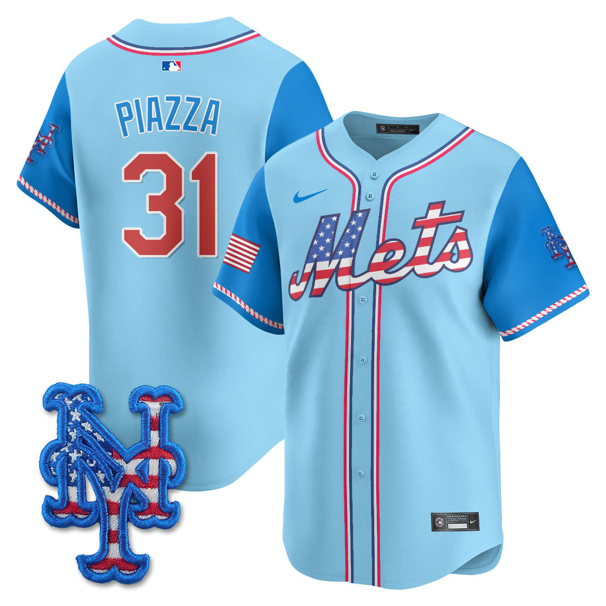 NYM 2025 Fourth of July Men Jersey - All Stitched