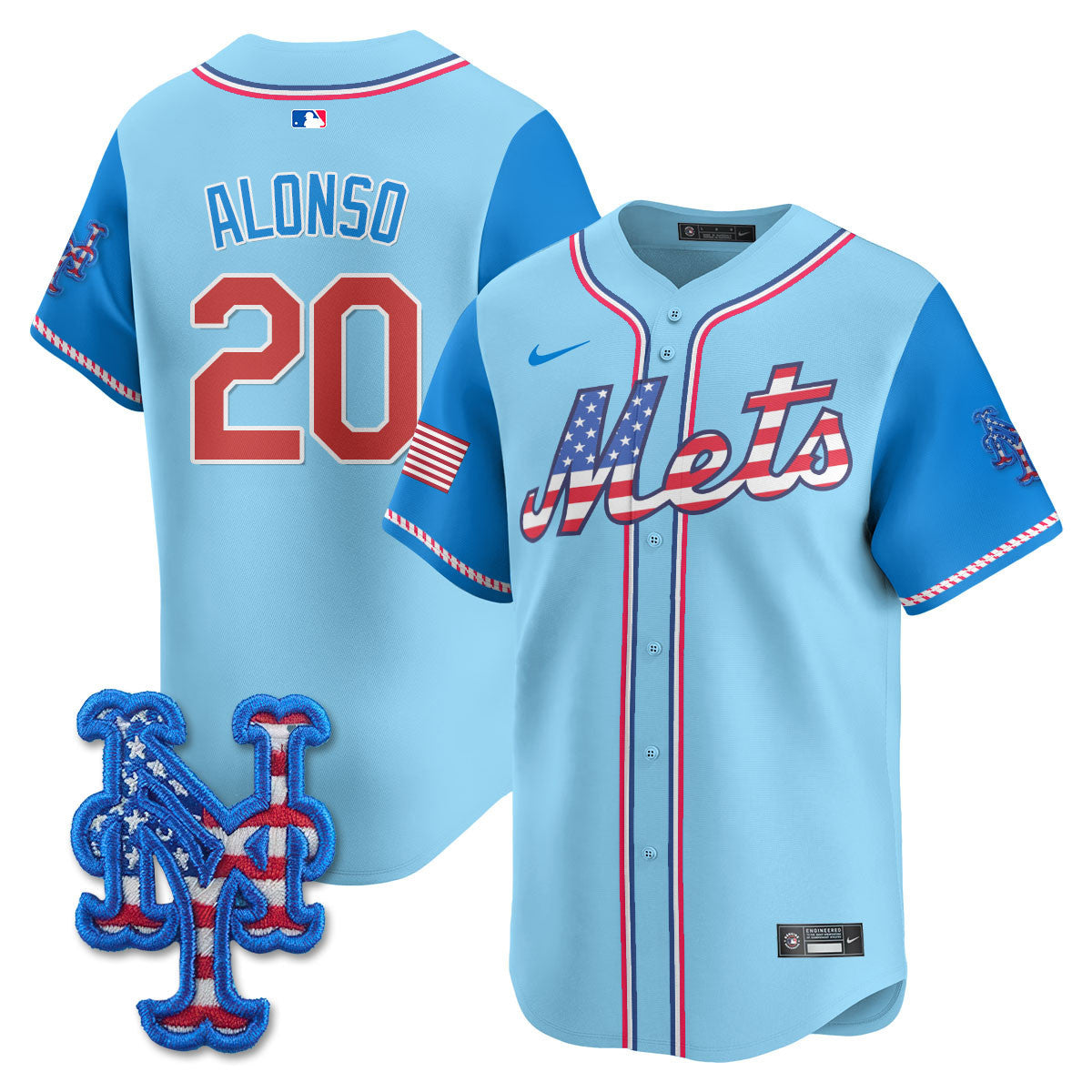 NYM 2025 Fourth of July Men Jersey - All Stitched