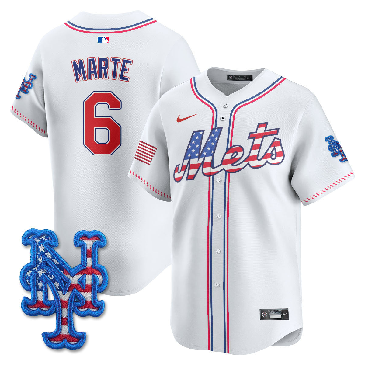 NYM 2025 Fourth of July Jersey - All Stitched