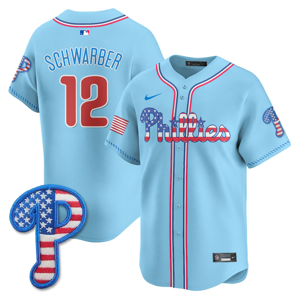 Men's Philadelphia Phillies 2025 Fourth of July Jersey - All Stitched
