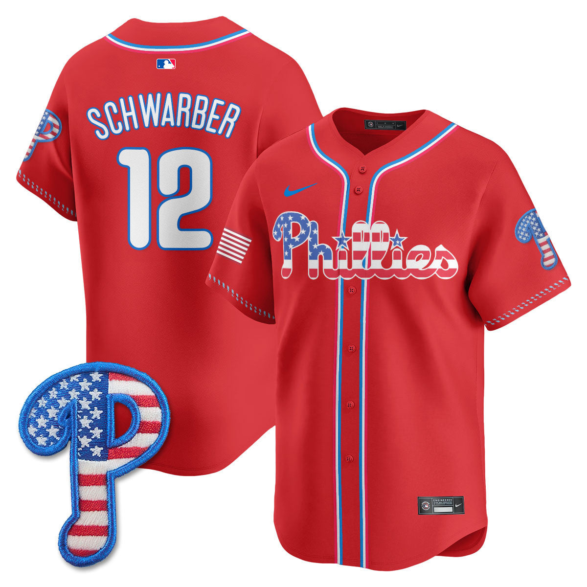Men's Philadelphia Phillies 2025 Fourth of July Jersey - All Stitched