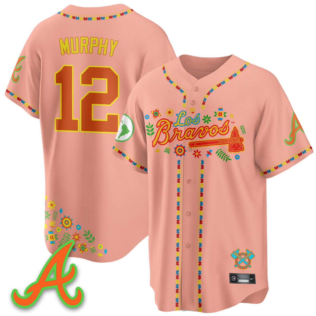 Atlanta Braves 2025 "Los Bravos" Jersey - All Stitched
