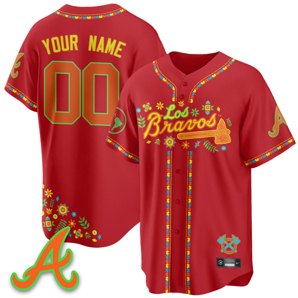 Atlanta Braves 2025 "Los Bravos" Jersey - All Stitched
