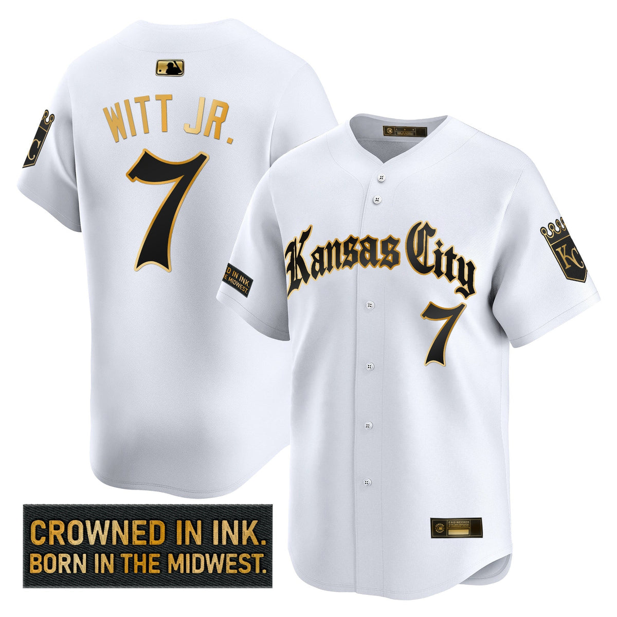 KC 'Gothic Crown Edition' Gold Vapor Premier Limited Jersey - All Stitched
