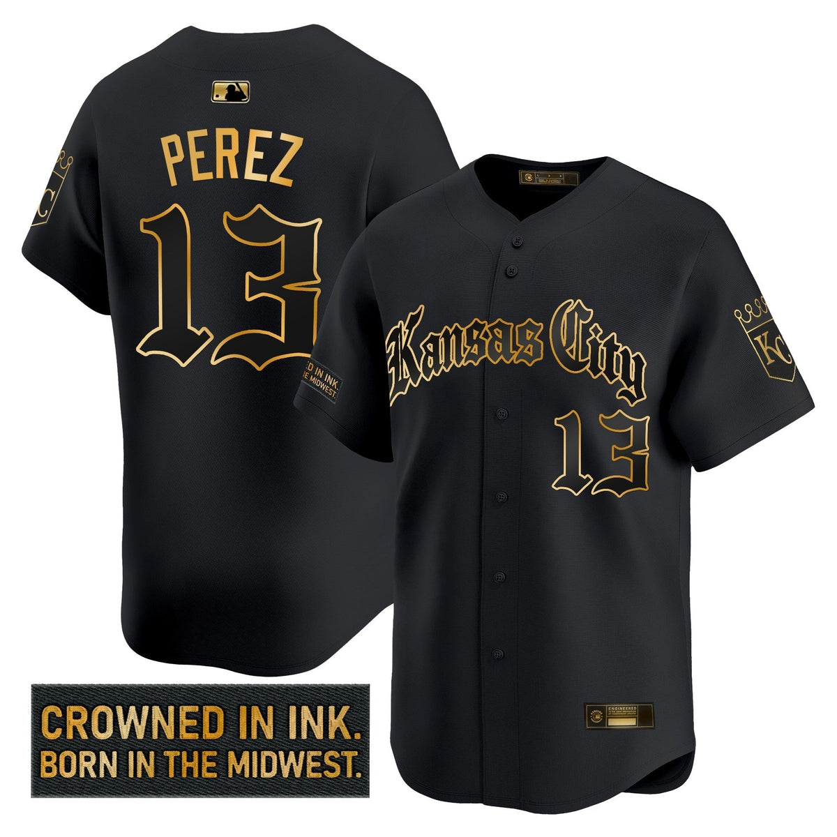 KC 'Gothic Crown Edition' Gold Vapor Premier Limited Jersey - All Stitched