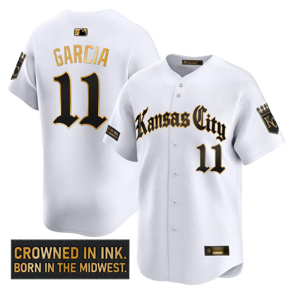 KC 'Gothic Crown Edition' Gold Vapor Premier Limited Jersey - All Stitched