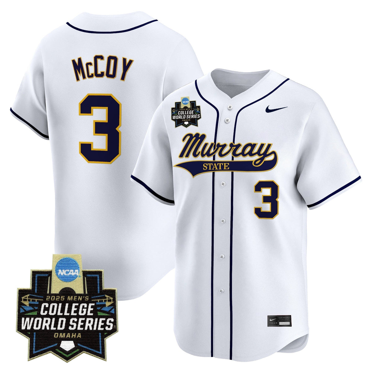 Murray State Racers 2025 World Series Vapor Premier Limited Jersey - All Stitched