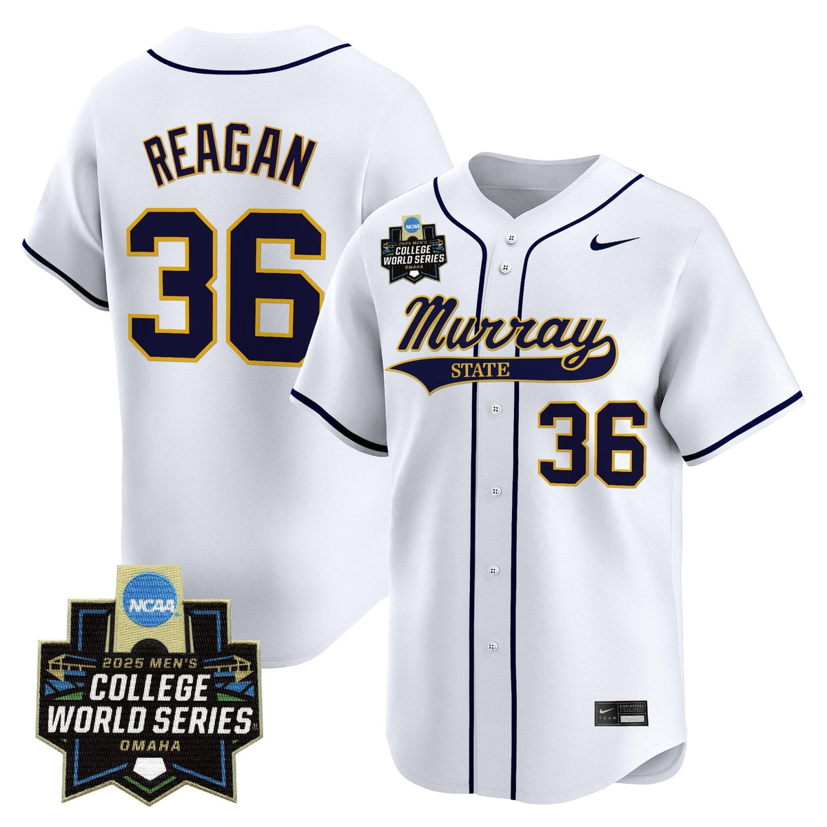 Murray State Racers 2025 World Series Vapor Premier Limited Jersey - All Stitched