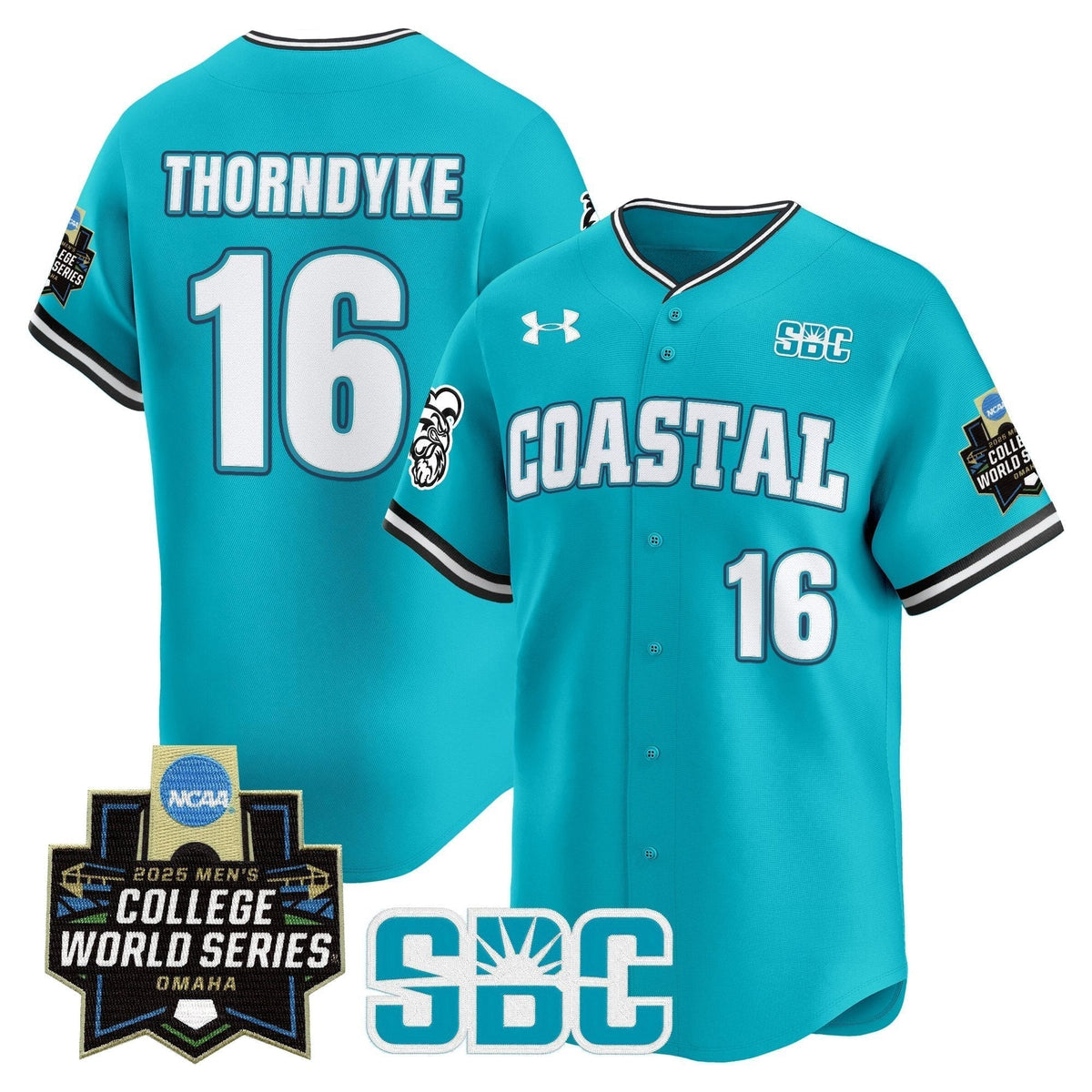 Coastal Carolina Chanticleers 2025 World Series Vapor Premier Limited Jersey - All Stitched