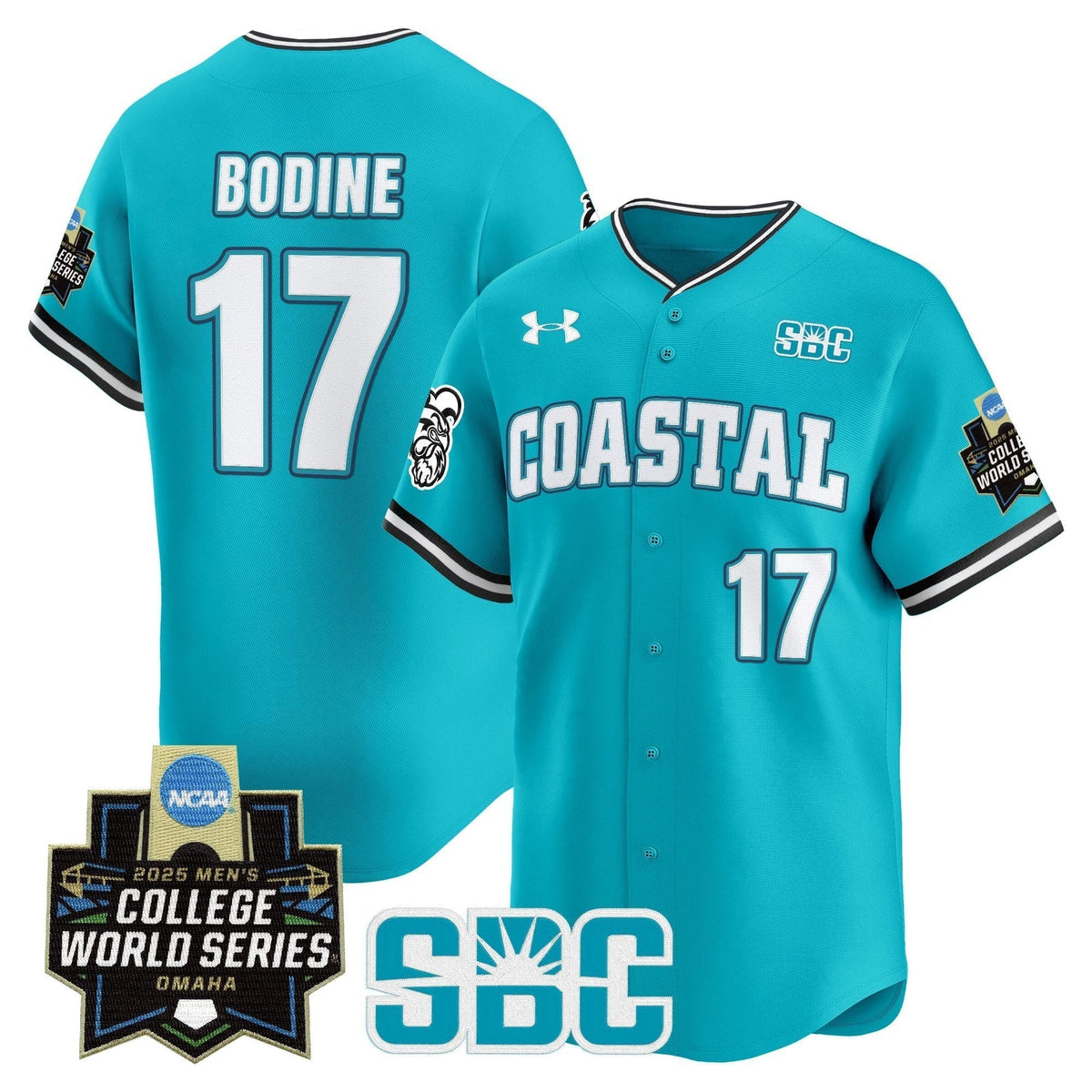 Coastal Carolina Chanticleers 2025 World Series Vapor Premier Limited Jersey - All Stitched