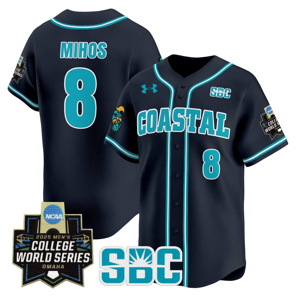 Coastal Carolina Chanticleers 2025 World Series Vapor Premier Limited Jersey - All Stitched