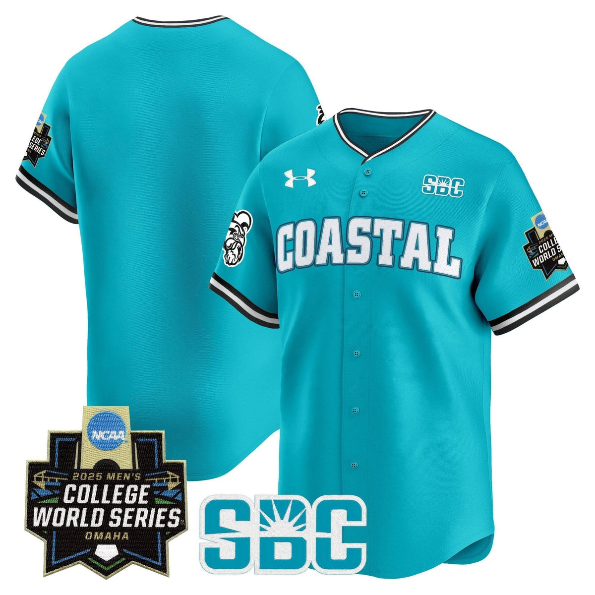 Coastal Carolina Chanticleers 2025 World Series Vapor Premier Limited Jersey - All Stitched