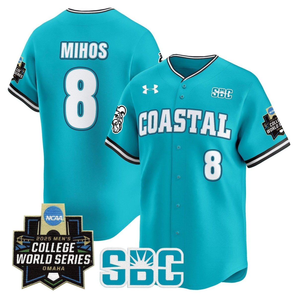 Coastal Carolina Chanticleers 2025 World Series Vapor Premier Limited Jersey - All Stitched