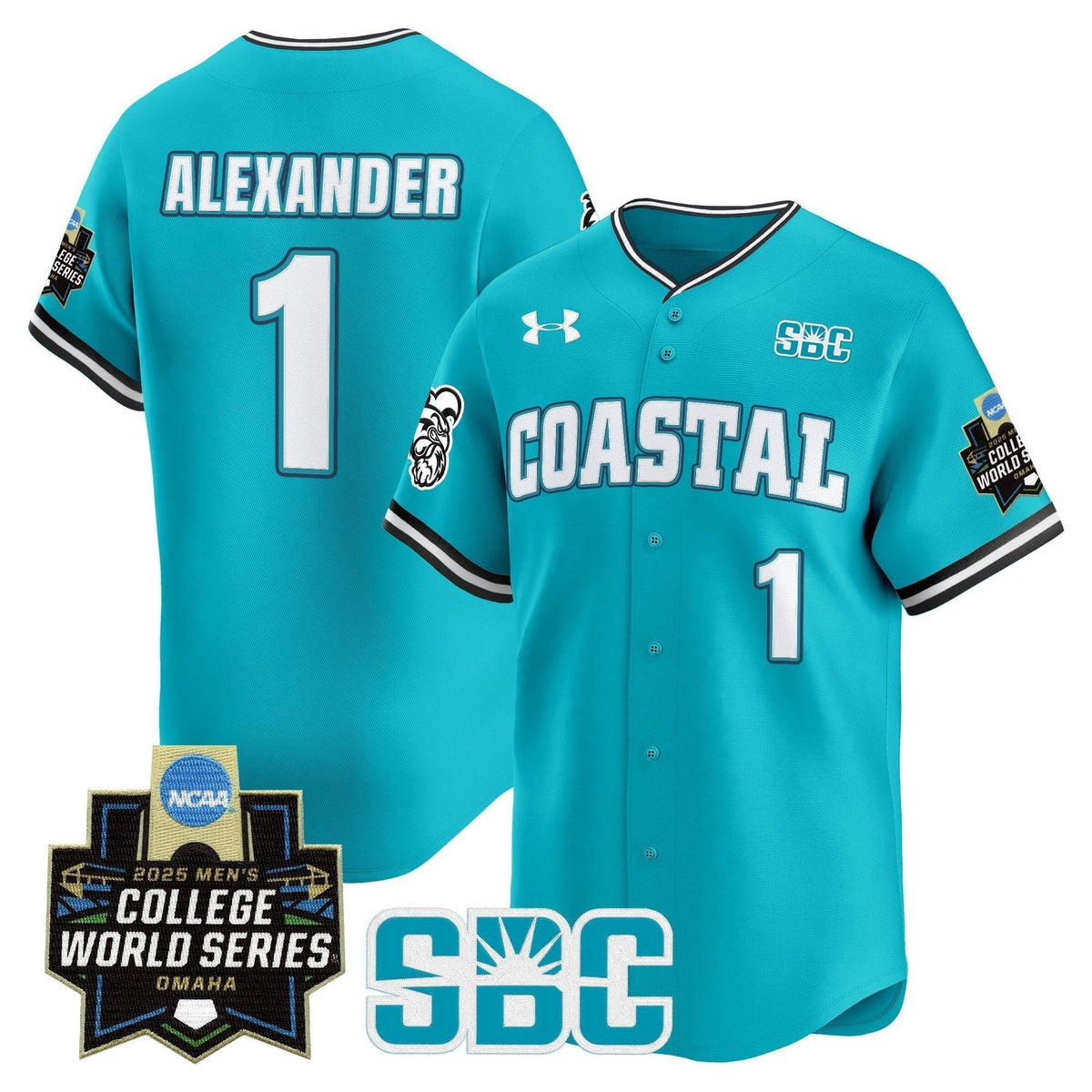 Coastal Carolina Chanticleers 2025 World Series Vapor Premier Limited Jersey - All Stitched