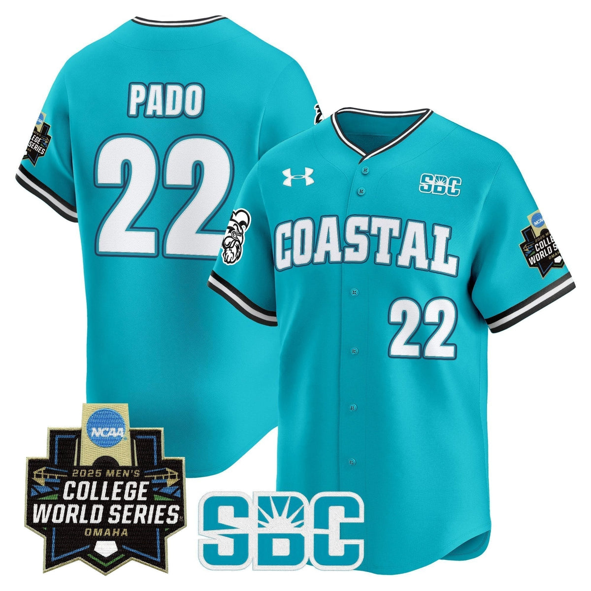 Coastal Carolina Chanticleers 2025 World Series Vapor Premier Limited Jersey - All Stitched