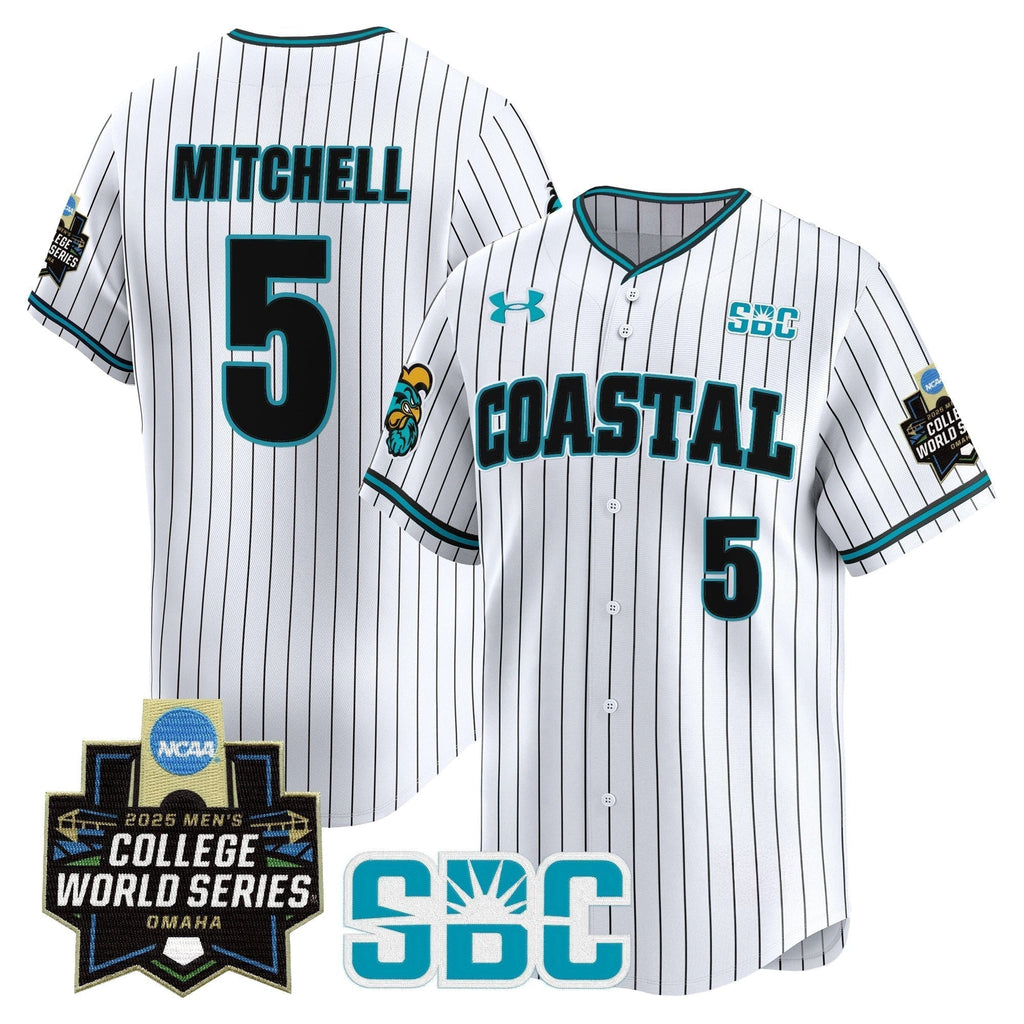 Coastal Carolina Chanticleers 2025 World Series Vapor Premier Limited Jersey - Stitched