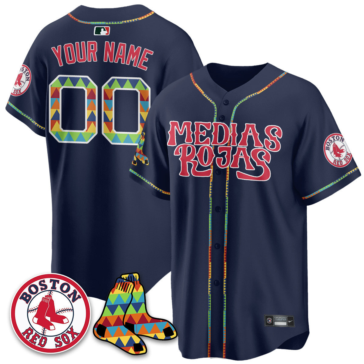 BOS "Medias Rojas" Limited Jersey - Stitched