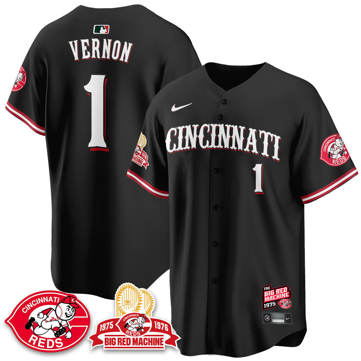 CIN Big Red Machine 50th Anniversary Jersey - All Stitched