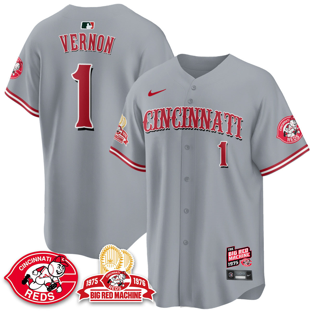CIN Big Red Machine 50th Anniversary Jersey - All Stitched