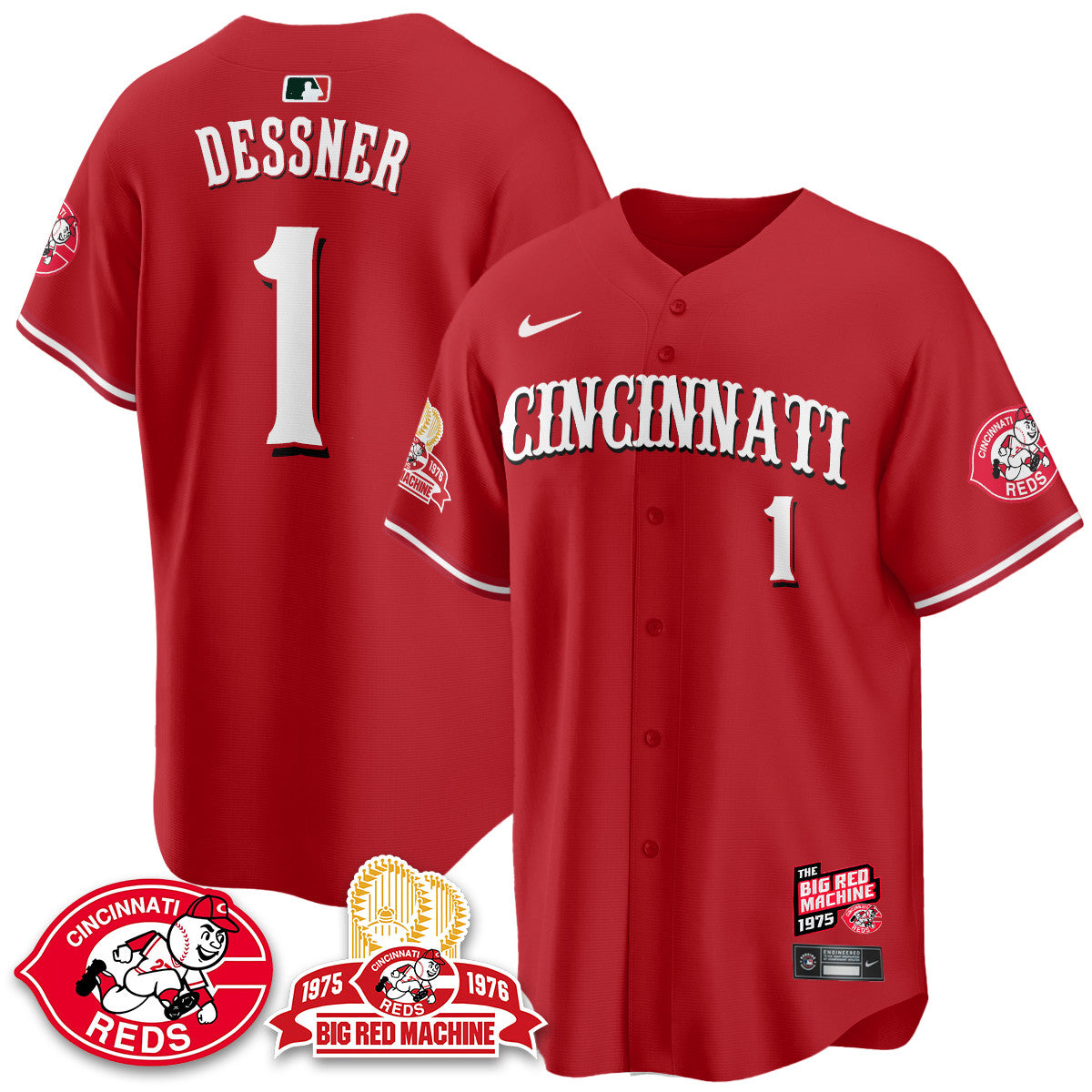 CIN Big Red Machine 50th Anniversary Jersey - All Stitched