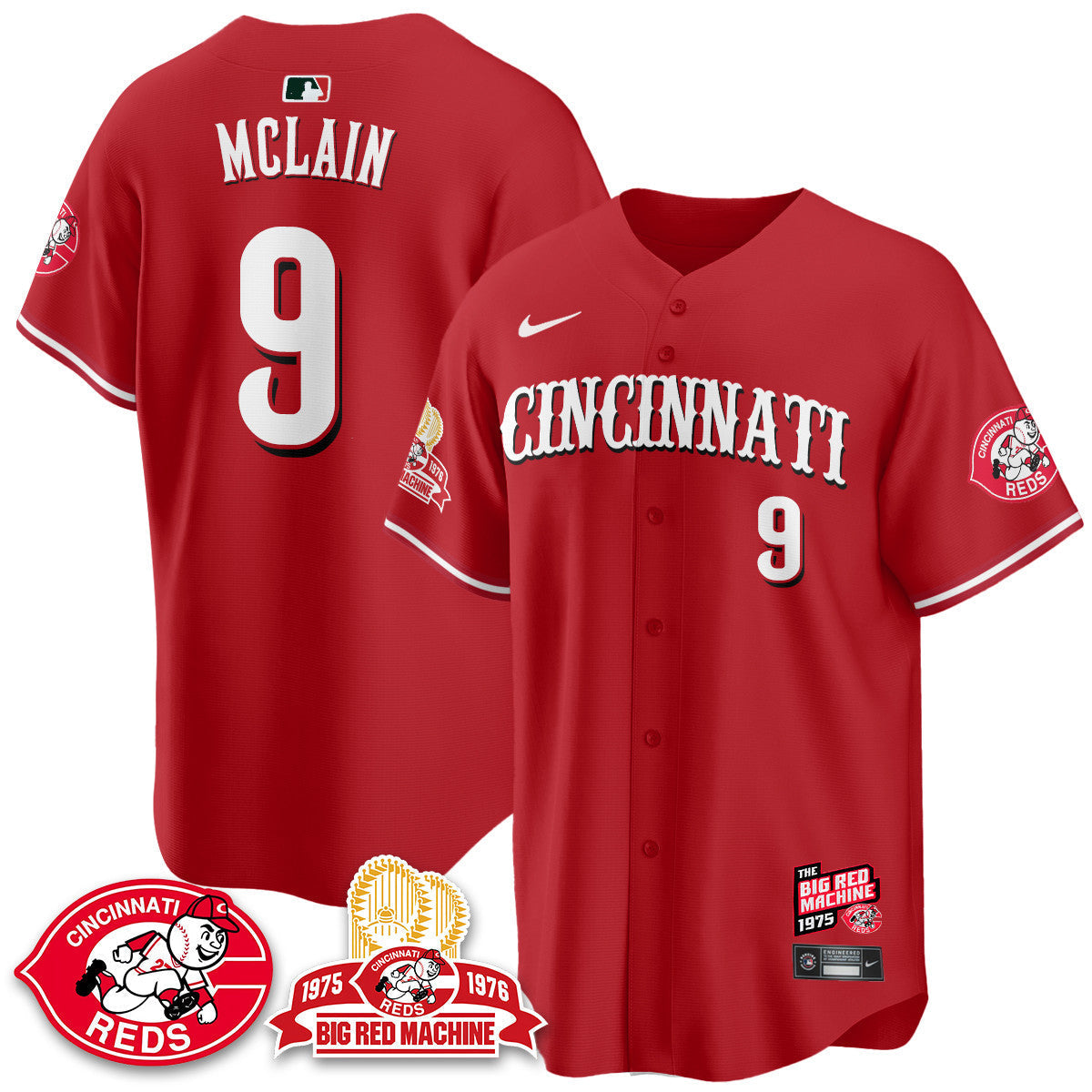 CIN Big Red Machine 50th Anniversary Jersey - All Stitched