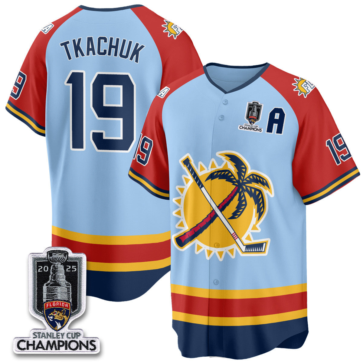 FLA 2025 Stanley Cup Champions Baseball Men Jersey - All Stitched